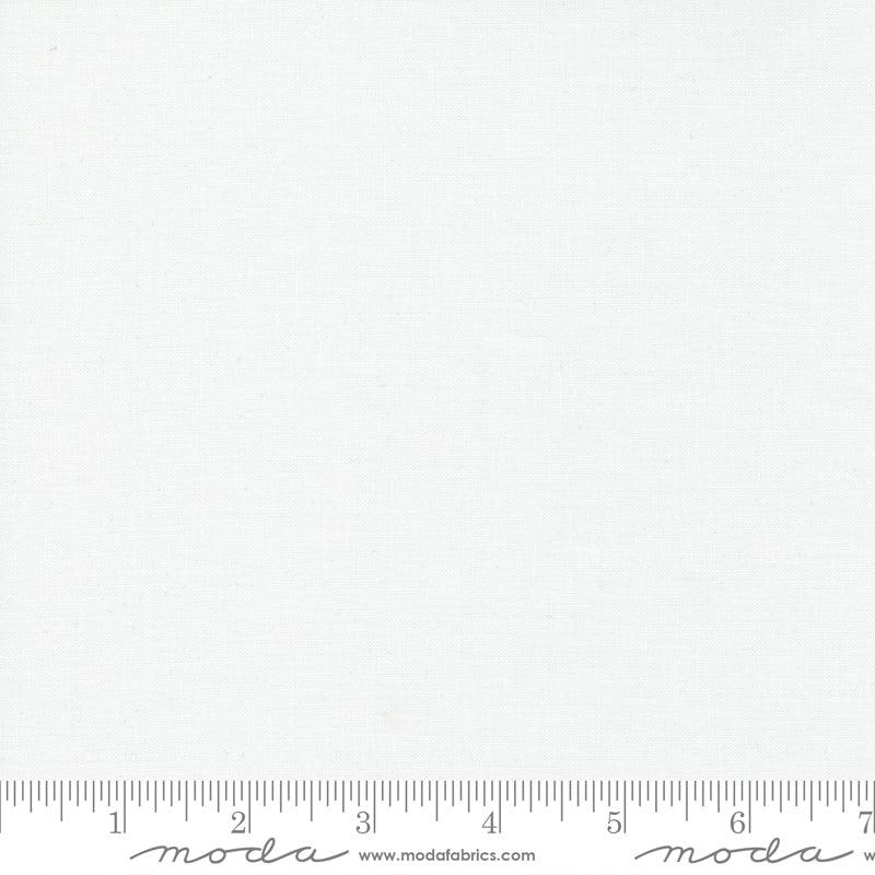 Bella Solids - White Bleached - 44" Wide - Moda - Kawartha Quilting and Sewing LTD.