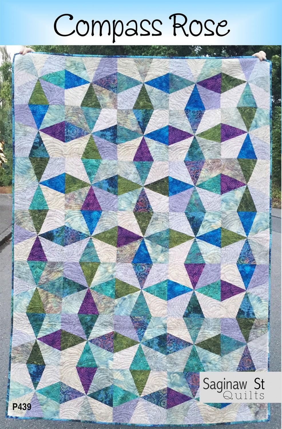 Compass Rose - Quilt Pattern - Saginaw St Quilt Co - Kawartha Quilting and Sewing LTD.