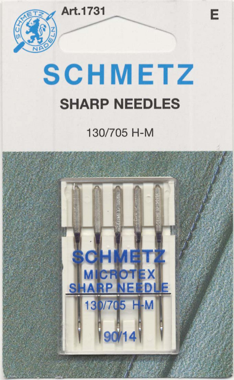 Schmetz MIcrotex Needle - 90/14 - 1 Package of 5 Needles