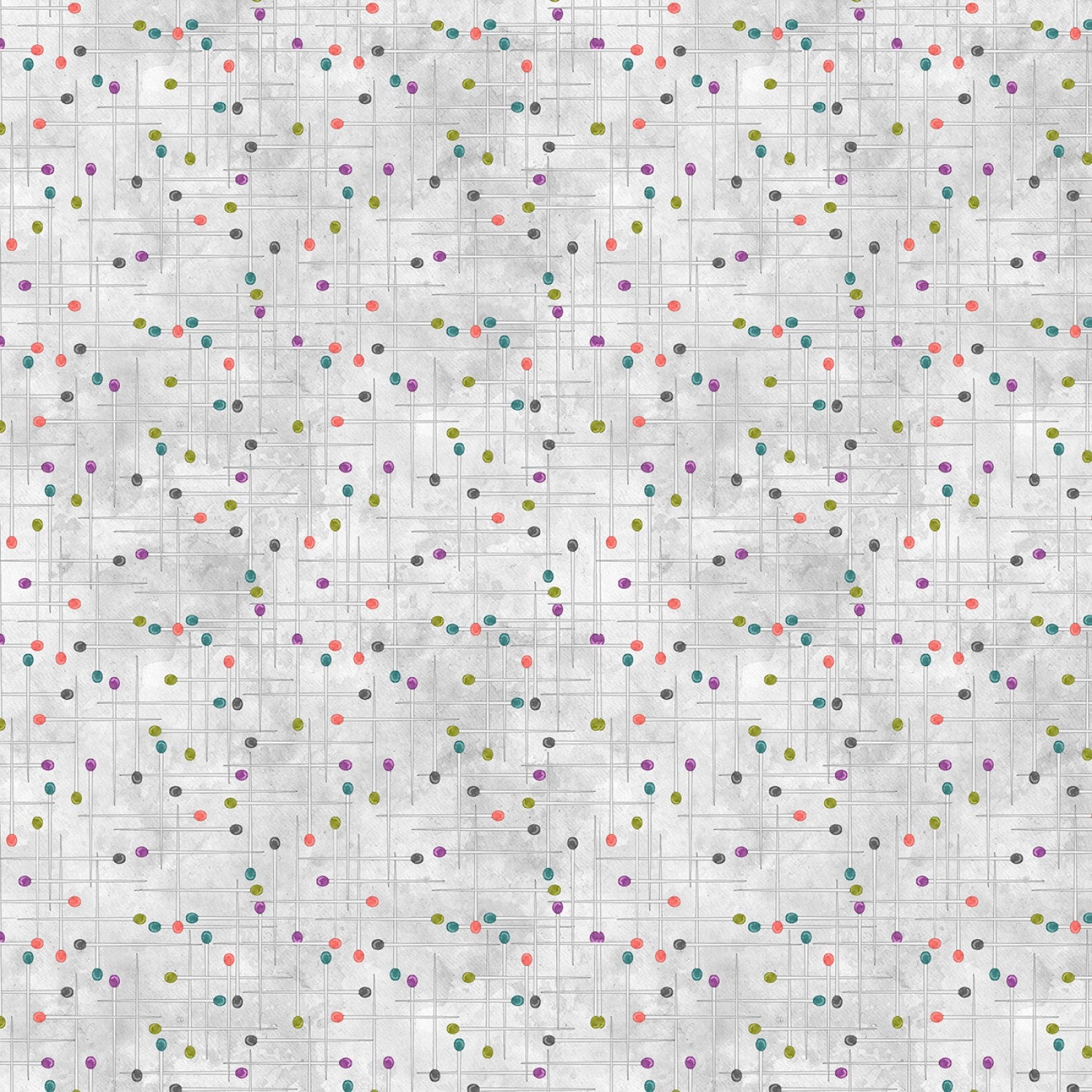 Sew Be It - Grey Pins - 44" Wide - Wilmington