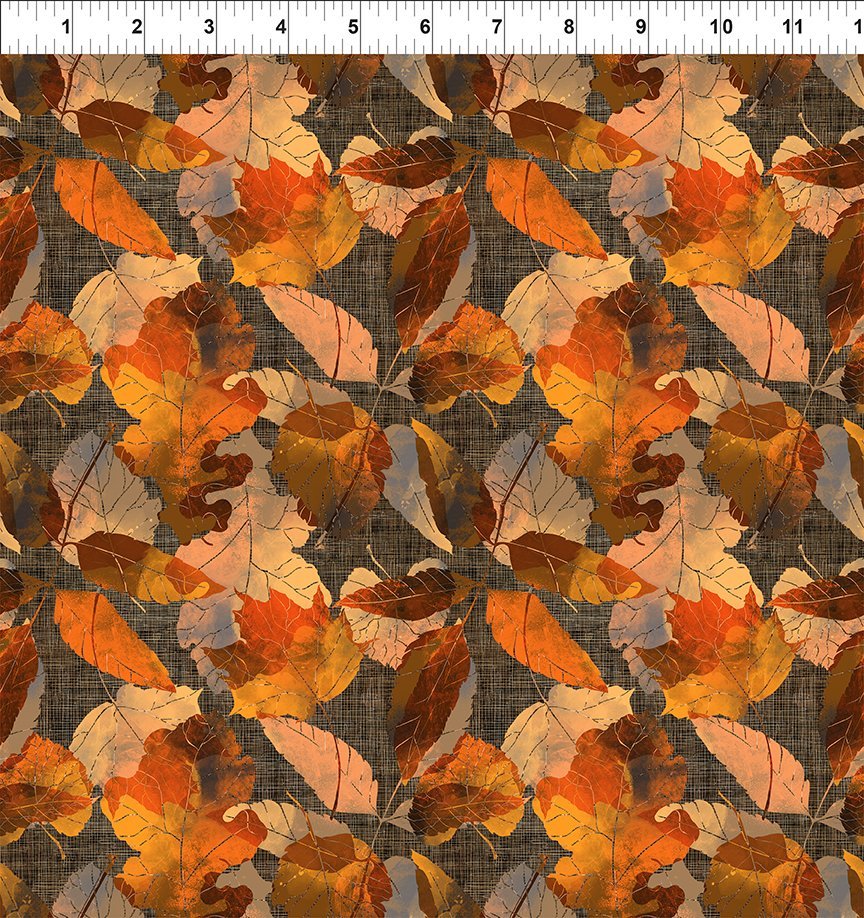 Reflections of Autumn - Multi Leaf Weave - 44" Wide - In The Beginning