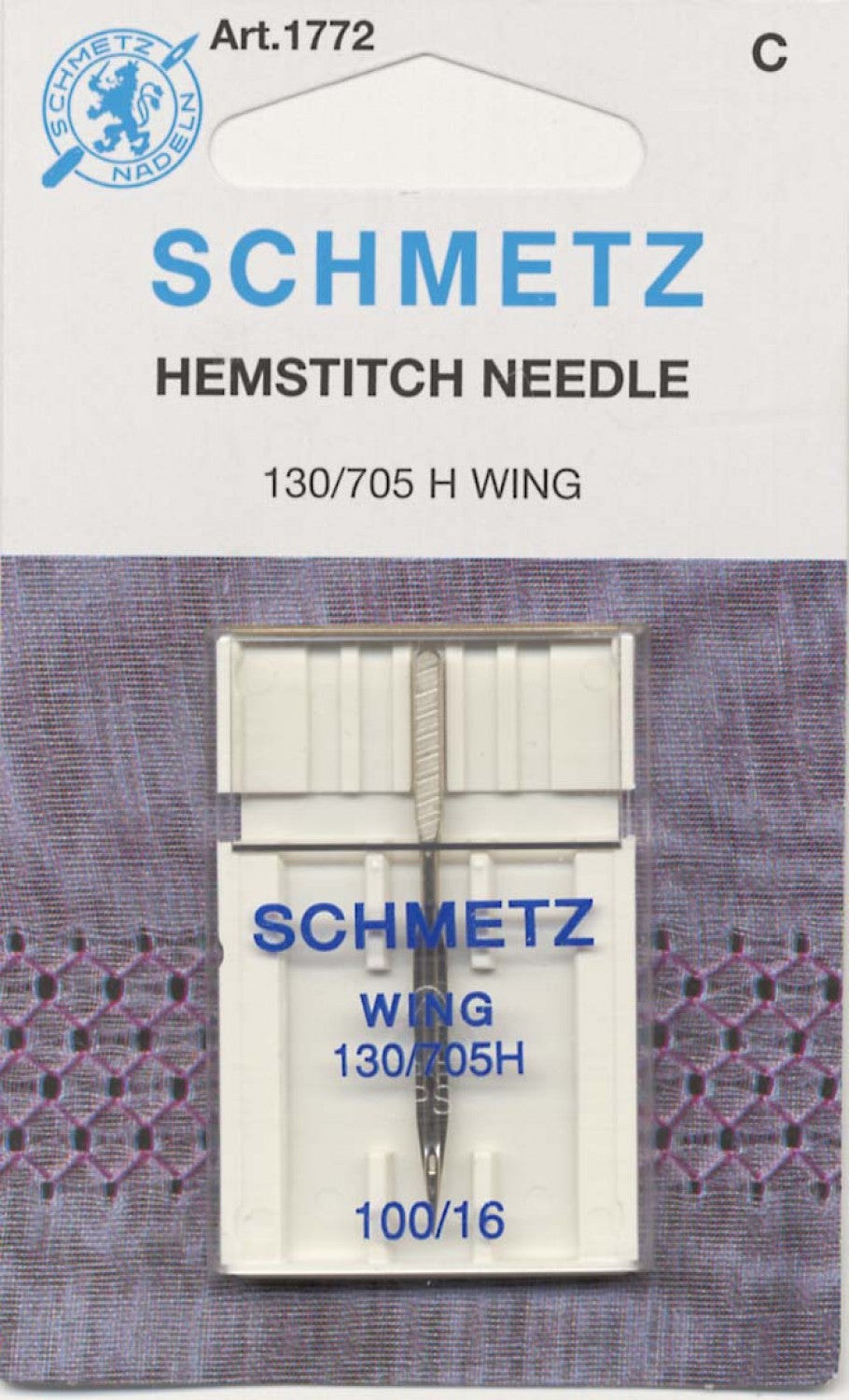 Schmetz Wing Needle - 100/16 - 1 Package of 5 Needles