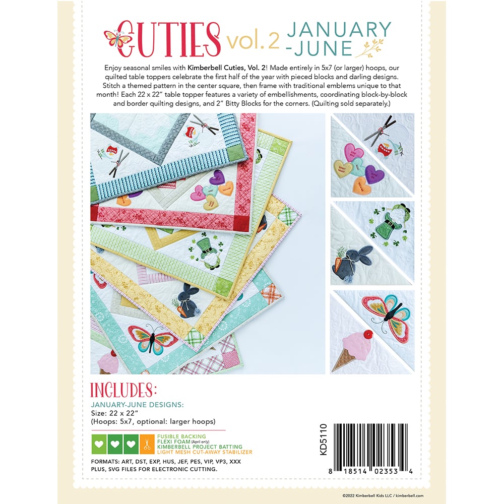 Cuties - Volume 2, January to June - Softcover Book - Kimberbell