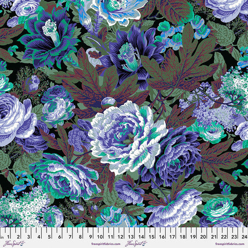 Floral Burst by Kaffe Fassett - Purple - 44" Wide - FreeSpirit