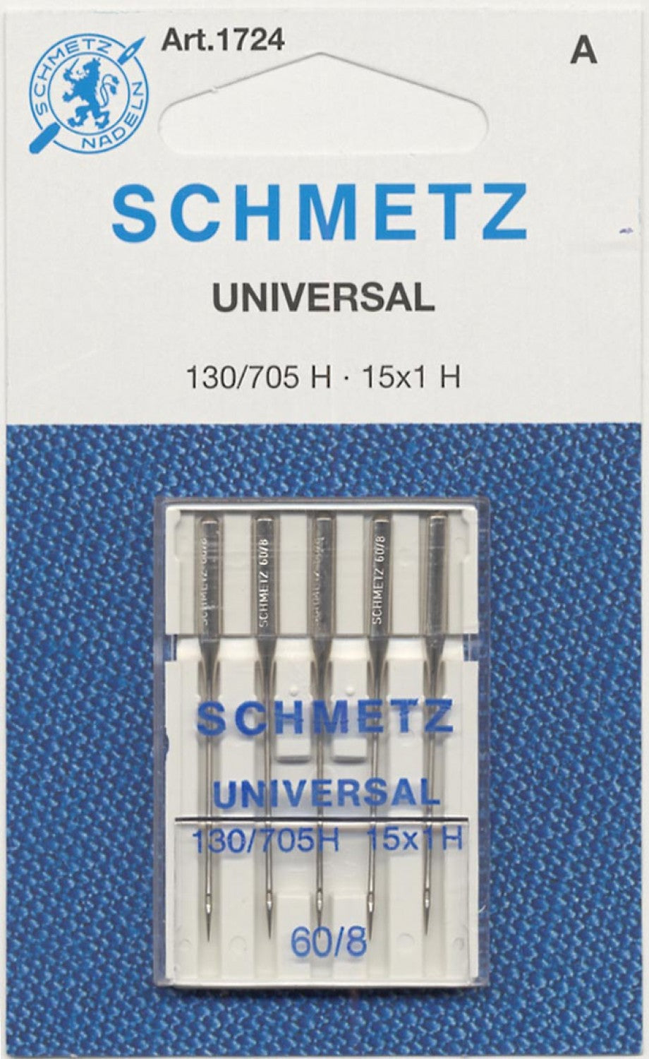 Schmetz Universal Needle - Size 60/08 - 1 Package of 5 Needles