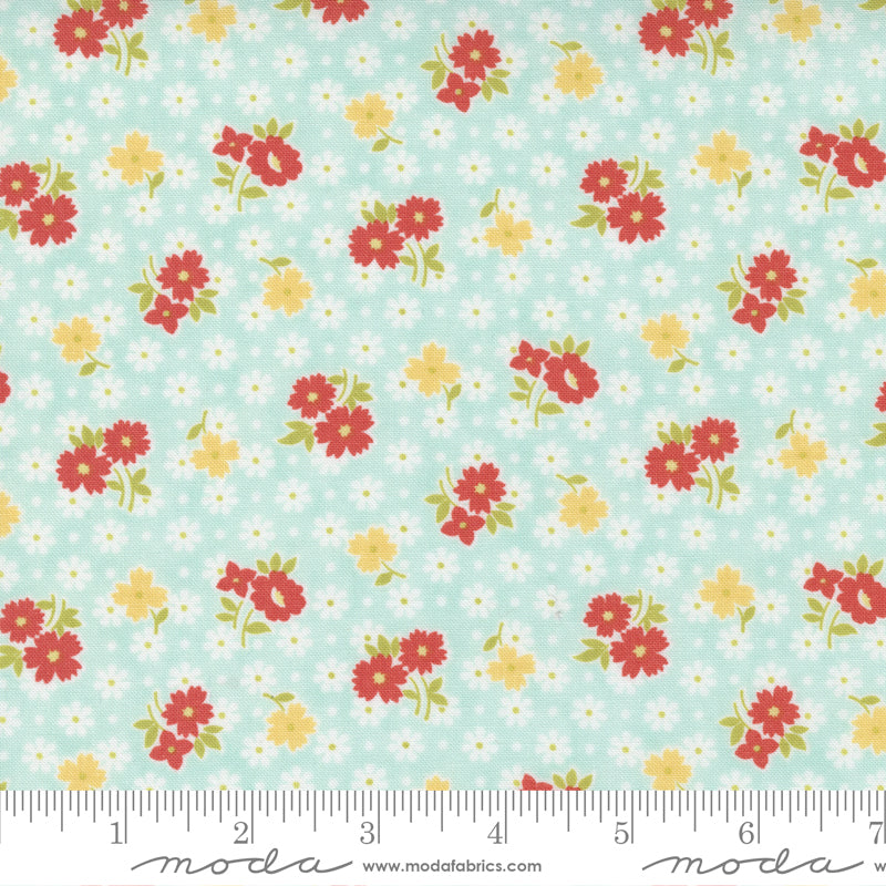 Stitched - 520432-15 Sky - 44" Wide - Moda