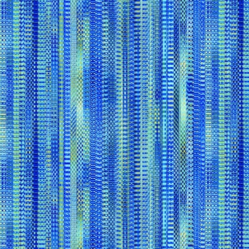 Zipper Stripes - Blue Green - 108" Wide - P & B Textiles