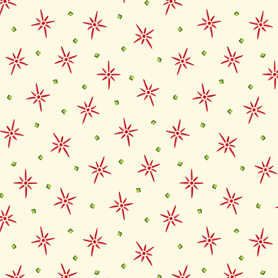 Oh Christmas Tree - Star Bright Linen - 44" Wide - Andover Fabrics