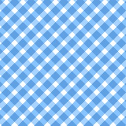Things are Looking Up - Blue Gingham - 44" Wide - Andover Fabrics
