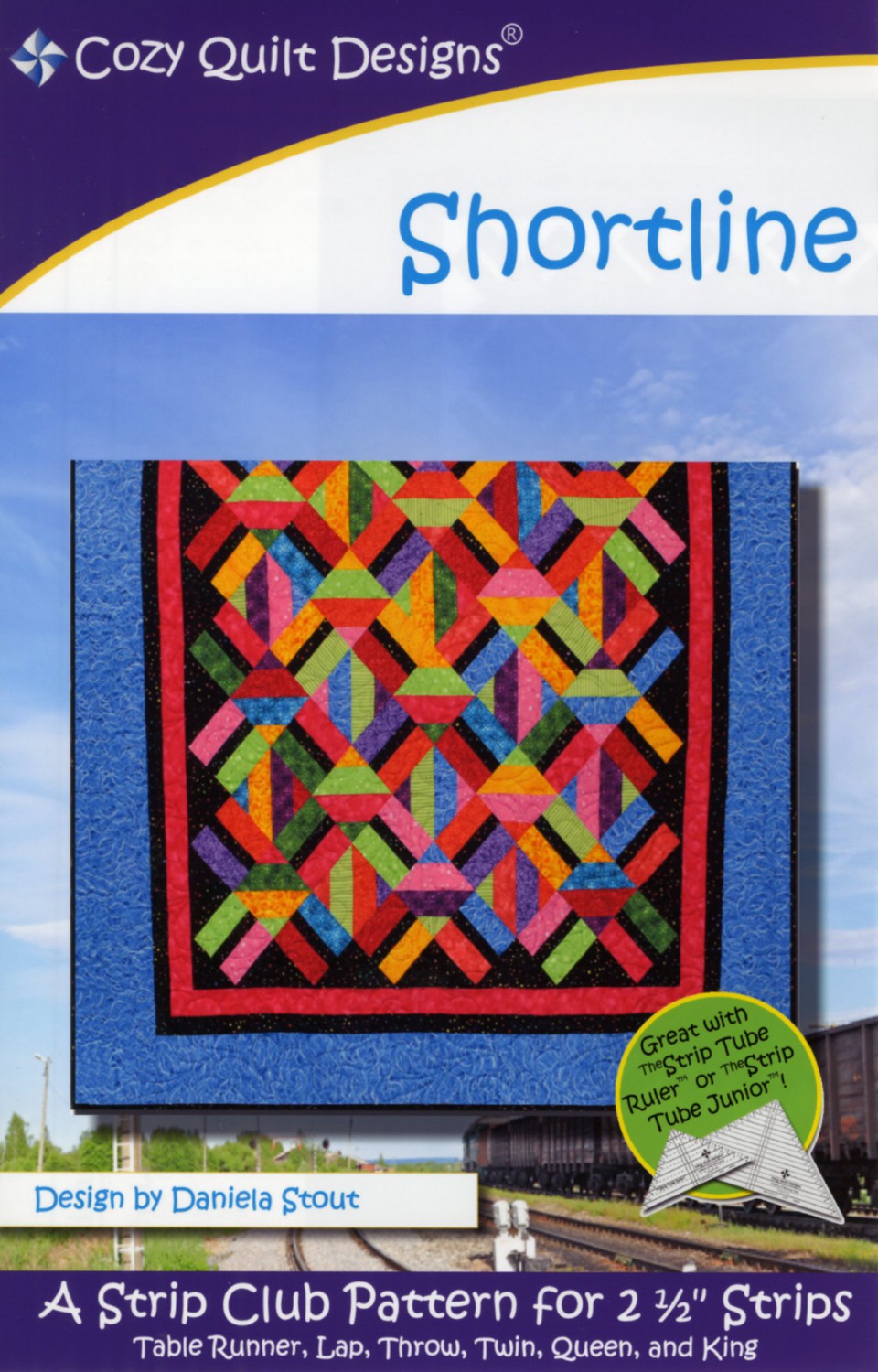 Strip Club Shortline - Quilt Pattern - Cozy Quilt Designs