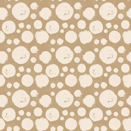 Modern Abstractions - Dots Tan - 44" Wide - Blank Quilting