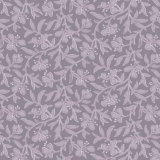 Fleur Nouveau - Vine Purple - 44" Wide - Andover Fabrics