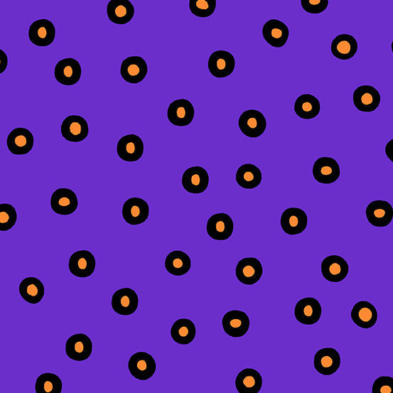 Hocus Pocus - Eyes Purple - 44" Wide - Andover Fabrics