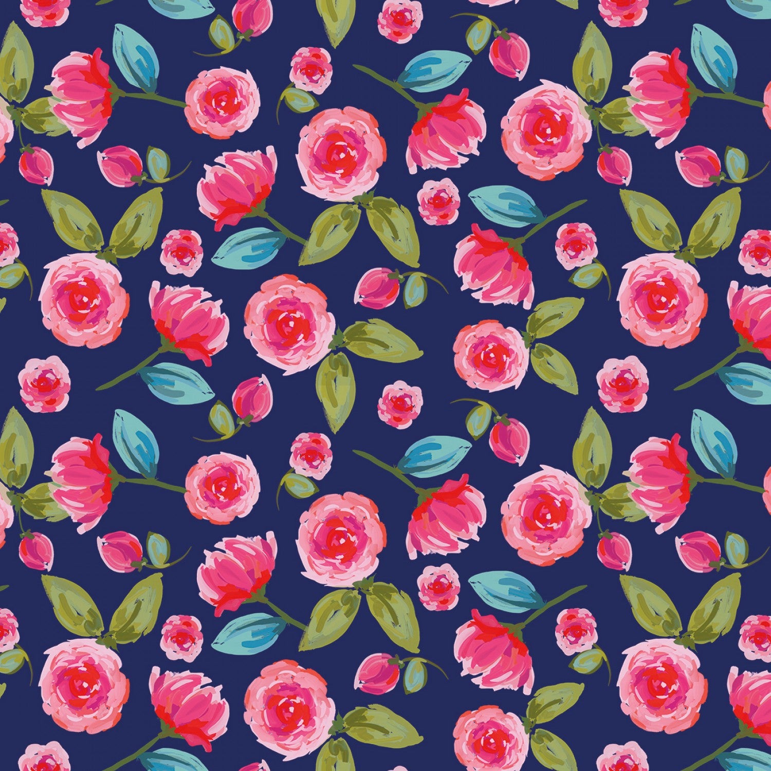 Blissful Blooms - Floral Navy - 44" Wide - Riley Blake Designs