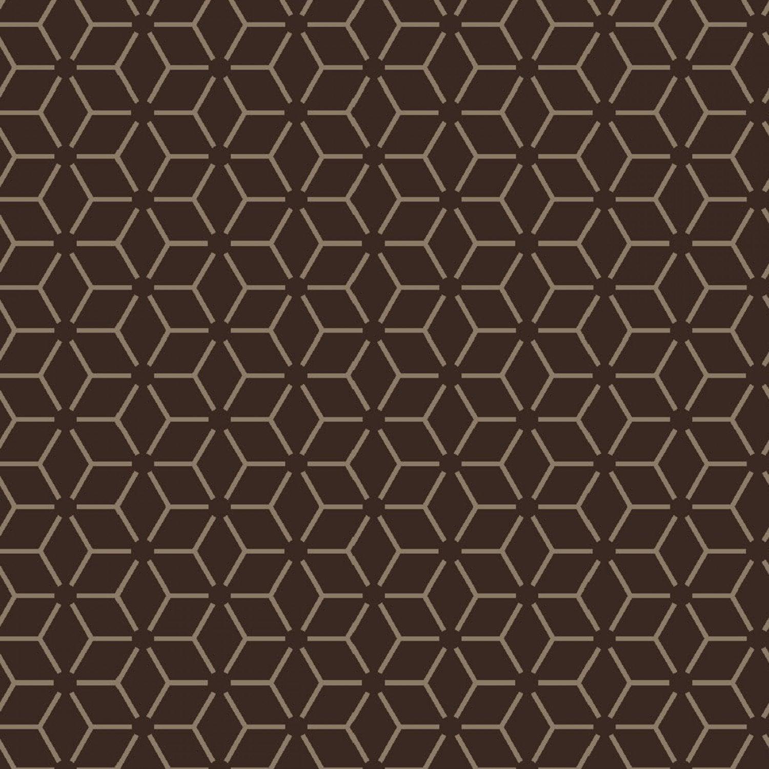 Connected Stars - Brown - 44" Wide - Kimberbell Basics - Kawartha Quilting and Sewing LTD.