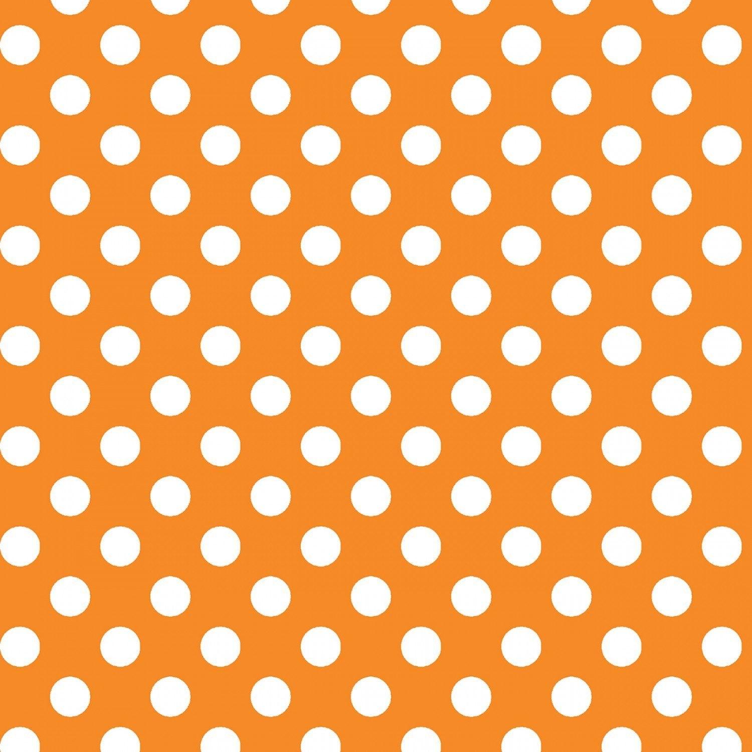 Dots - Orange - 44" Wide - Kimberbell Basics - Kawartha Quilting and Sewing LTD.