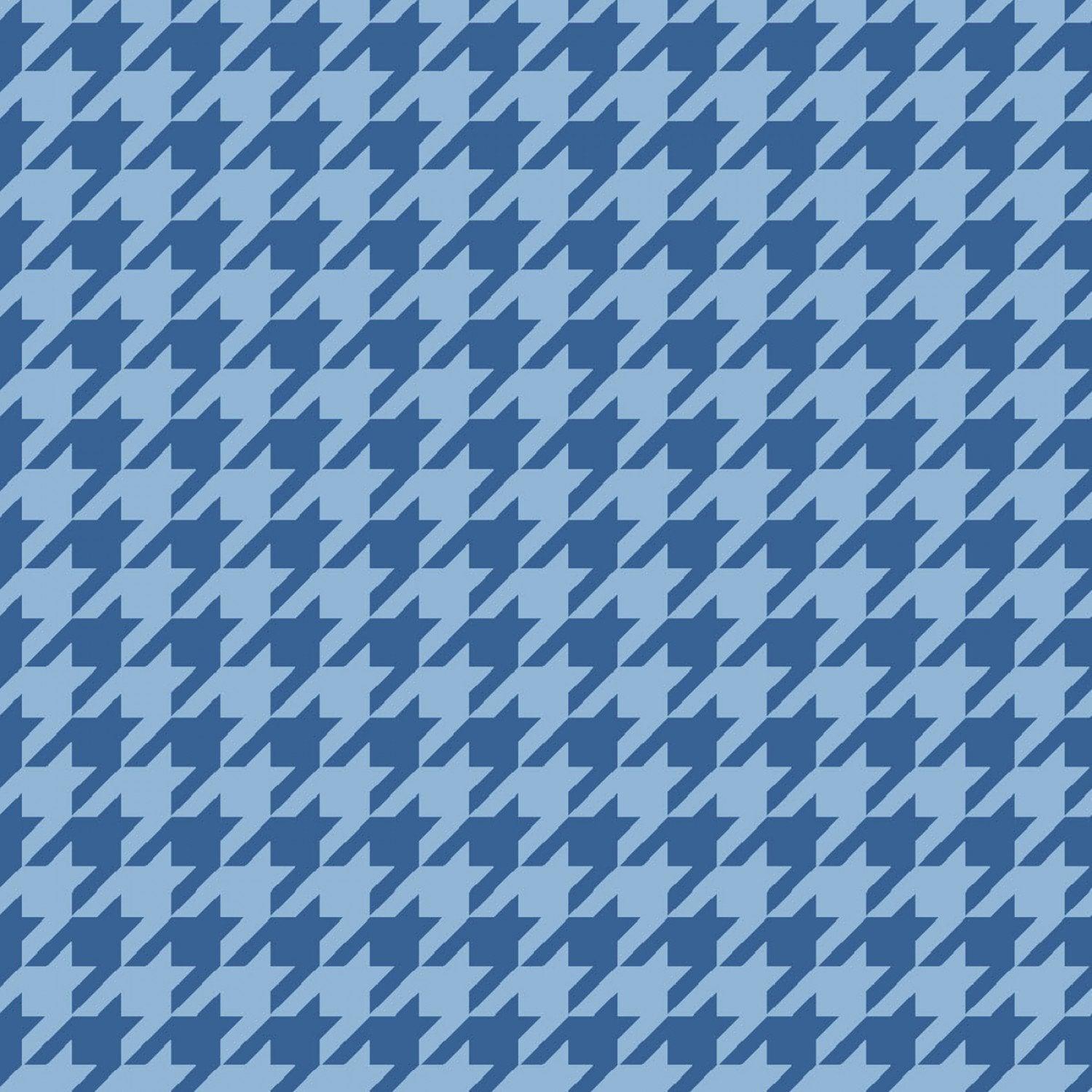 Houndstooth - Blue - 44" Wide - Kimberbell Basics - Kawartha Quilting and Sewing LTD.