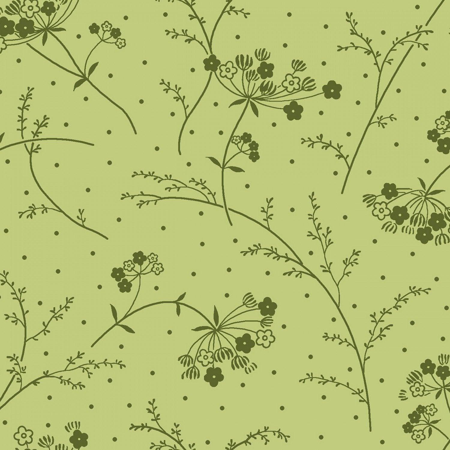 Queen Anne's Lace - Green - 44" Wide - Kimberbell Basics - Kawartha Quilting and Sewing LTD.