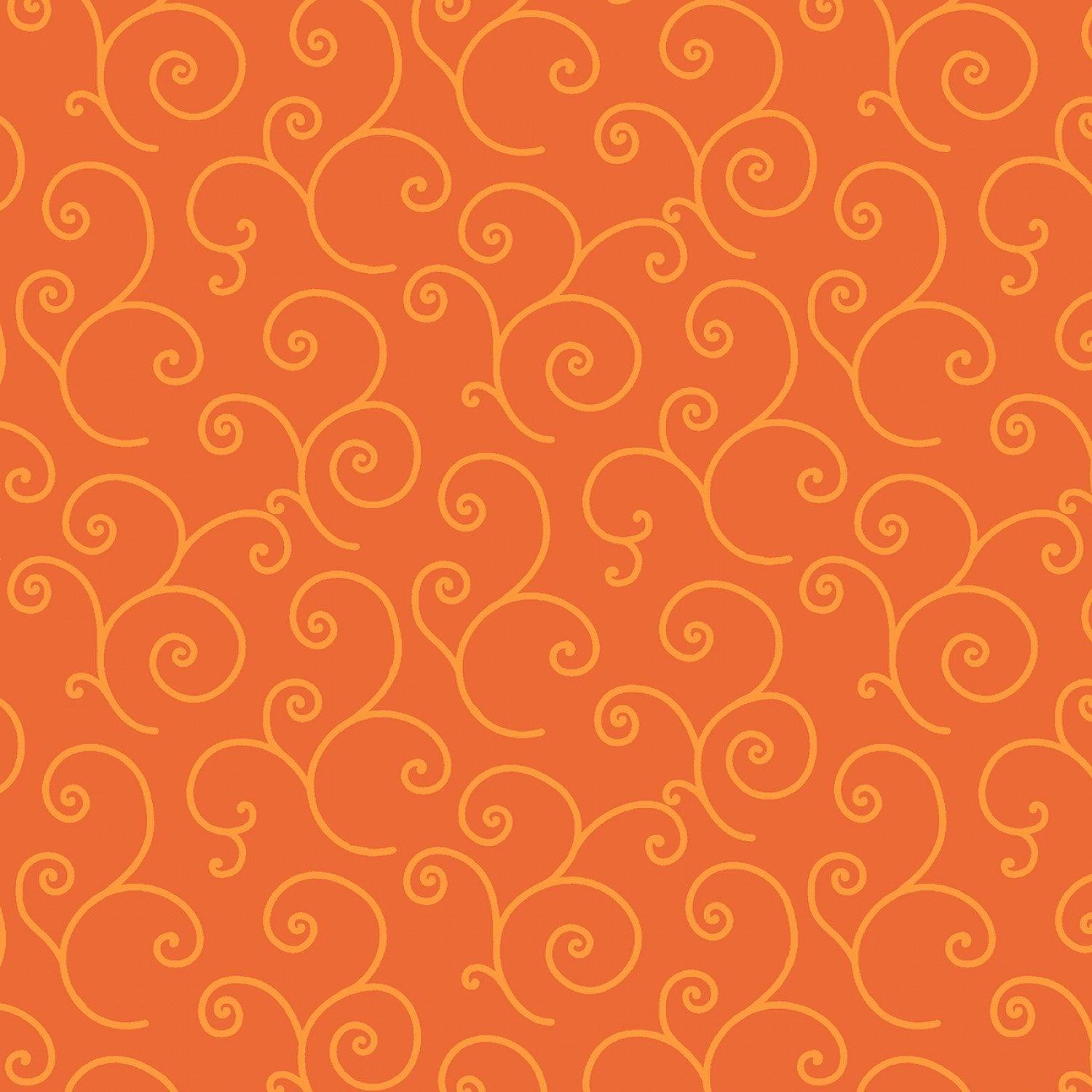 Scroll - Orange - 44" Wide - Kimberbell Basics - Kawartha Quilting and Sewing LTD.