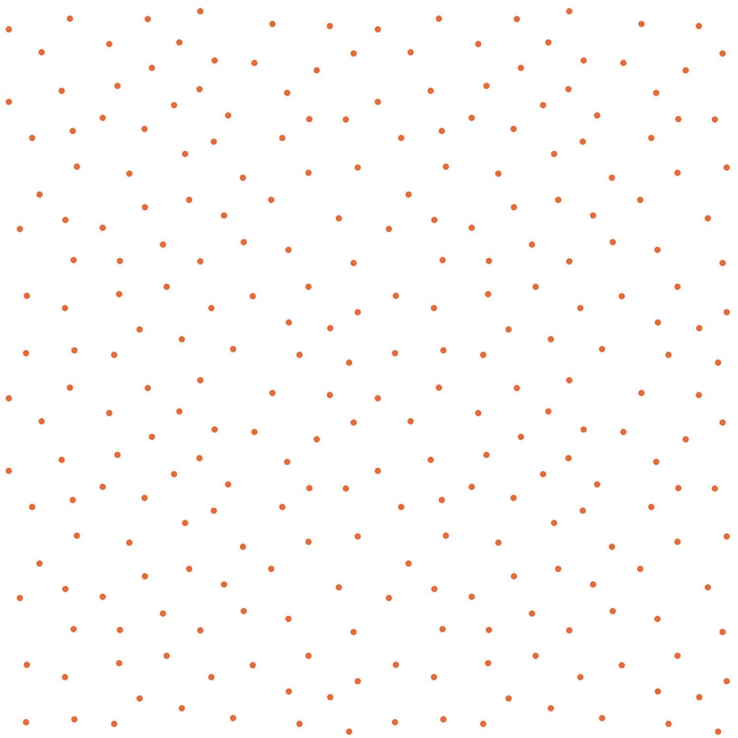 Tiny Dots - White/Orange - 44" Wide - Kimberbell Basics - Kawartha Quilting and Sewing LTD.