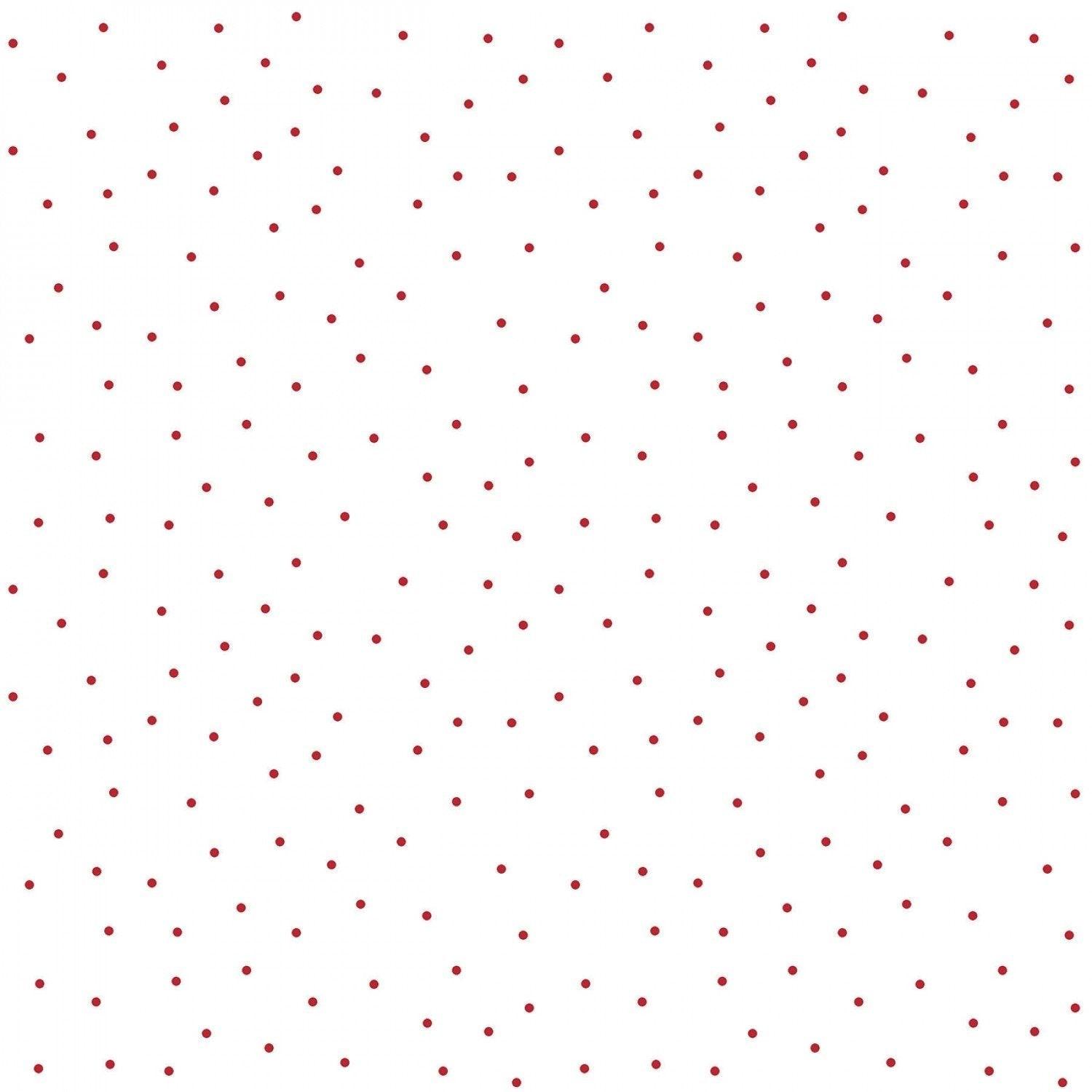 Tiny Dots - White/Red - 44" Wide - Kimberbell Basics - Kawartha Quilting and Sewing LTD.