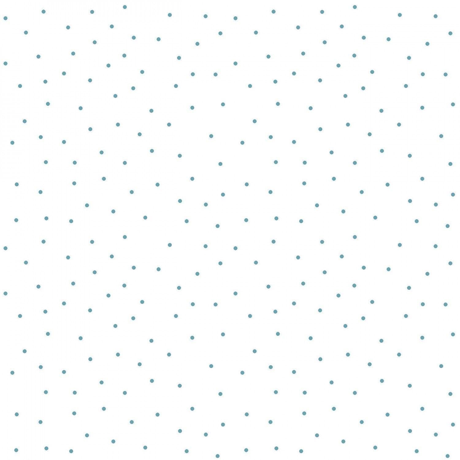 Tiny Dots - White/Teal - 44" Wide - Kimberbell Basics - Kawartha Quilting and Sewing LTD.