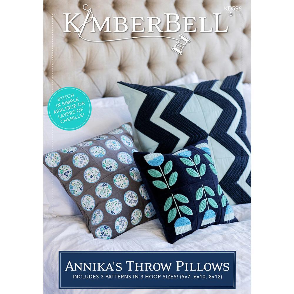 Annika’s Throw Pillows - Machine Embroidery CD - Kimberbell - Kawartha Quilting and Sewing LTD.