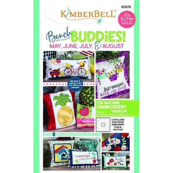 Bench Buddies! - May, June, July and August - Machine Embroidery CD - Kimberbell - Kawartha Quilting and Sewing LTD.