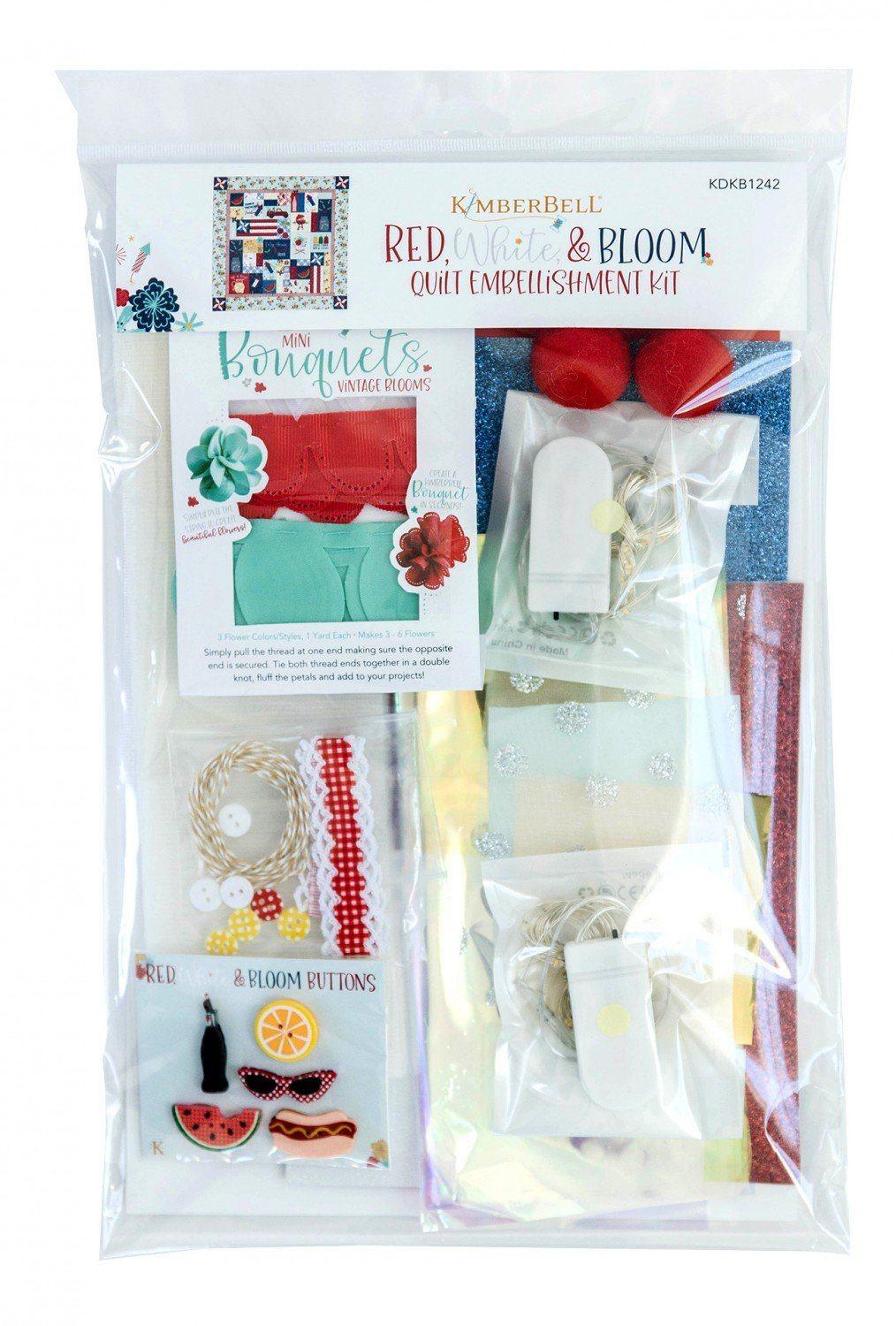 Red, White & Bloom - Embellishment Kit - Kimberbell - Kawartha Quilting and Sewing LTD.
