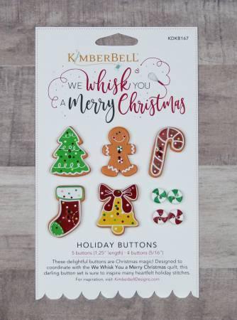We Whisk You A Merry Christmas - Holiday Buttons - Kimberbell - Kawartha Quilting and Sewing LTD.