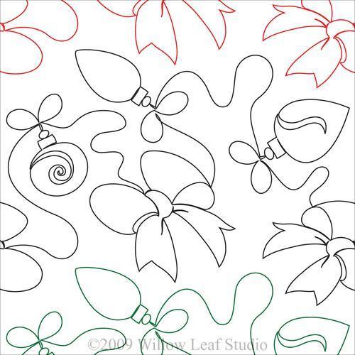 Baubles and Bows - Paper Pantograph - Kawartha Quilting and Sewing LTD.