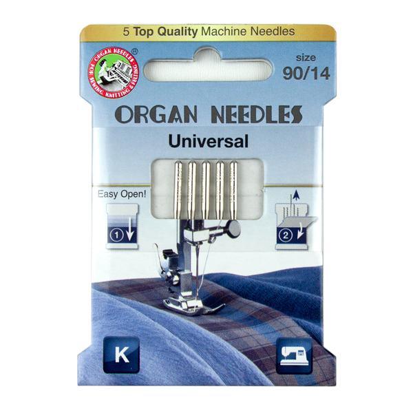 Organ Needle Universal Size 90, 5 Needle Eco Pack - Kawartha Quilting and Sewing LTD.