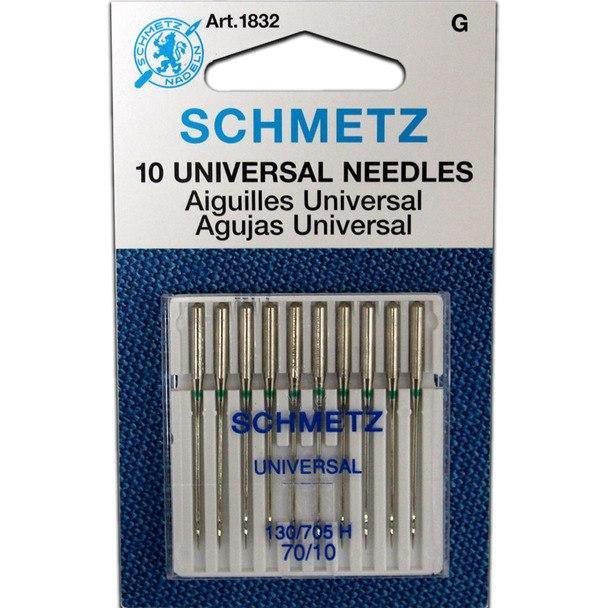 Schmetz Universal Needle - Size 70/10 - 1 Package of 10 Needles - Kawartha Quilting and Sewing LTD.